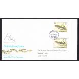 Lord Home: Autographed on 1983 River Fishes single value Royal Mail FDC.