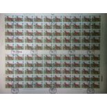 1979 Dogs set in complete sheets of 100 on 4 large envelopes,