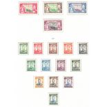 George VI Mint collection on printed album pages incl. 1937 set, 1951 Dues set of 6, etc.