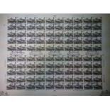 1979 Police set in complete sheets of 100 on 4 large envelopes,