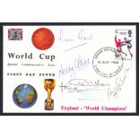 Football: 1966 England Winners Connoisseur FDC Wembley FDI H/S signed by 4 members of the winning