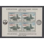 1957 Belgian Antarctic Expedition Min Sheet U/M, fine.