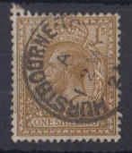 1912-24 1/- deep bronze-brown used with Hurstbourne cds, fine. - Image 2 of 2