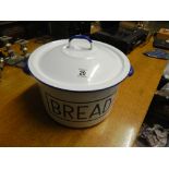 enamel bread bin