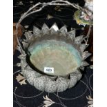 METAL ORIENTAL PLANT HOLDER WITH HANDLE