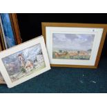 PAIR OF WATERCOLOURS ONE BY T A ANDERSON