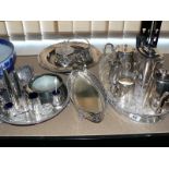 LARGE QUANTITY OF SILVER PLATE