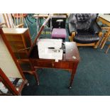 PORTABLE SEWING MACHINE & SEWING MACHINE IN CABINET