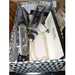 BOX OF MIXED ITEMS INC SILVER SPOON