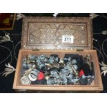 DECORATIVE BOX OF CHESS PIECES