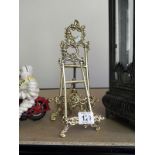 PAIR OF BRASS PICTURE STANDS