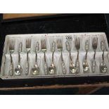 box of dessert cutlery