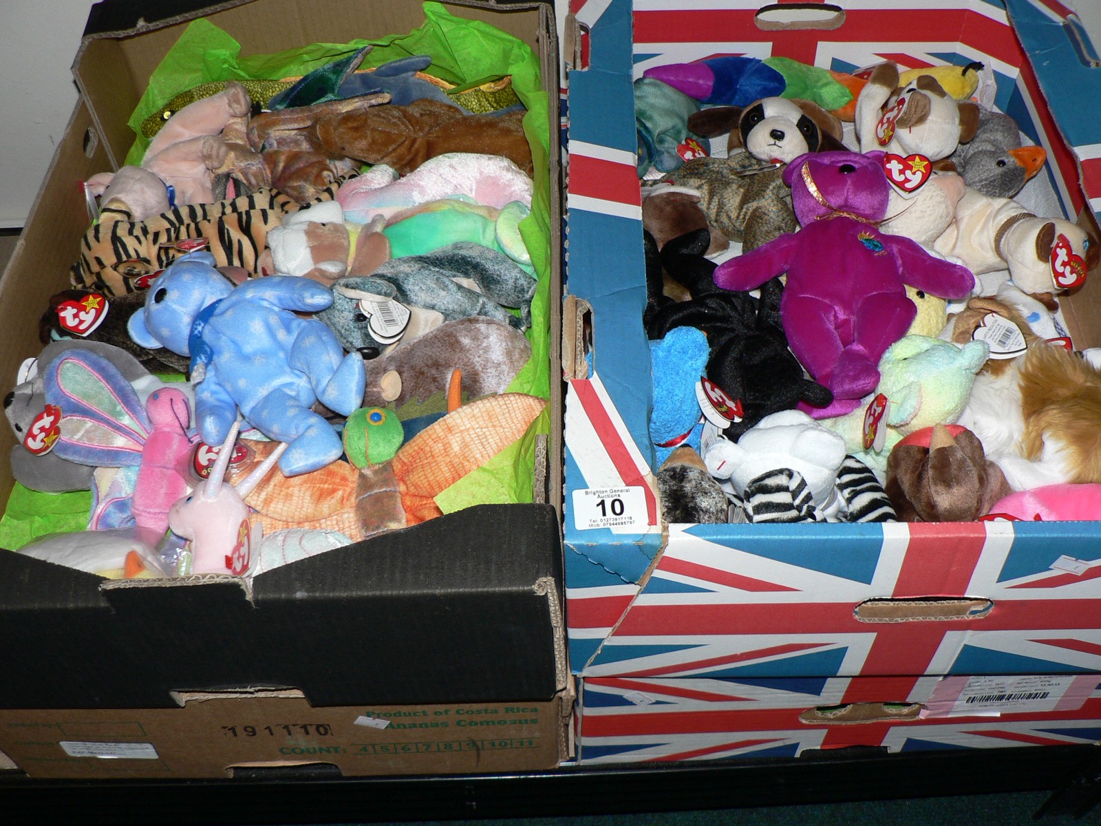 4 BOXES OF BEANIE BABIES