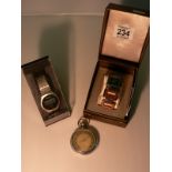 POCKET WATCH & 2 WRIST WATCHES