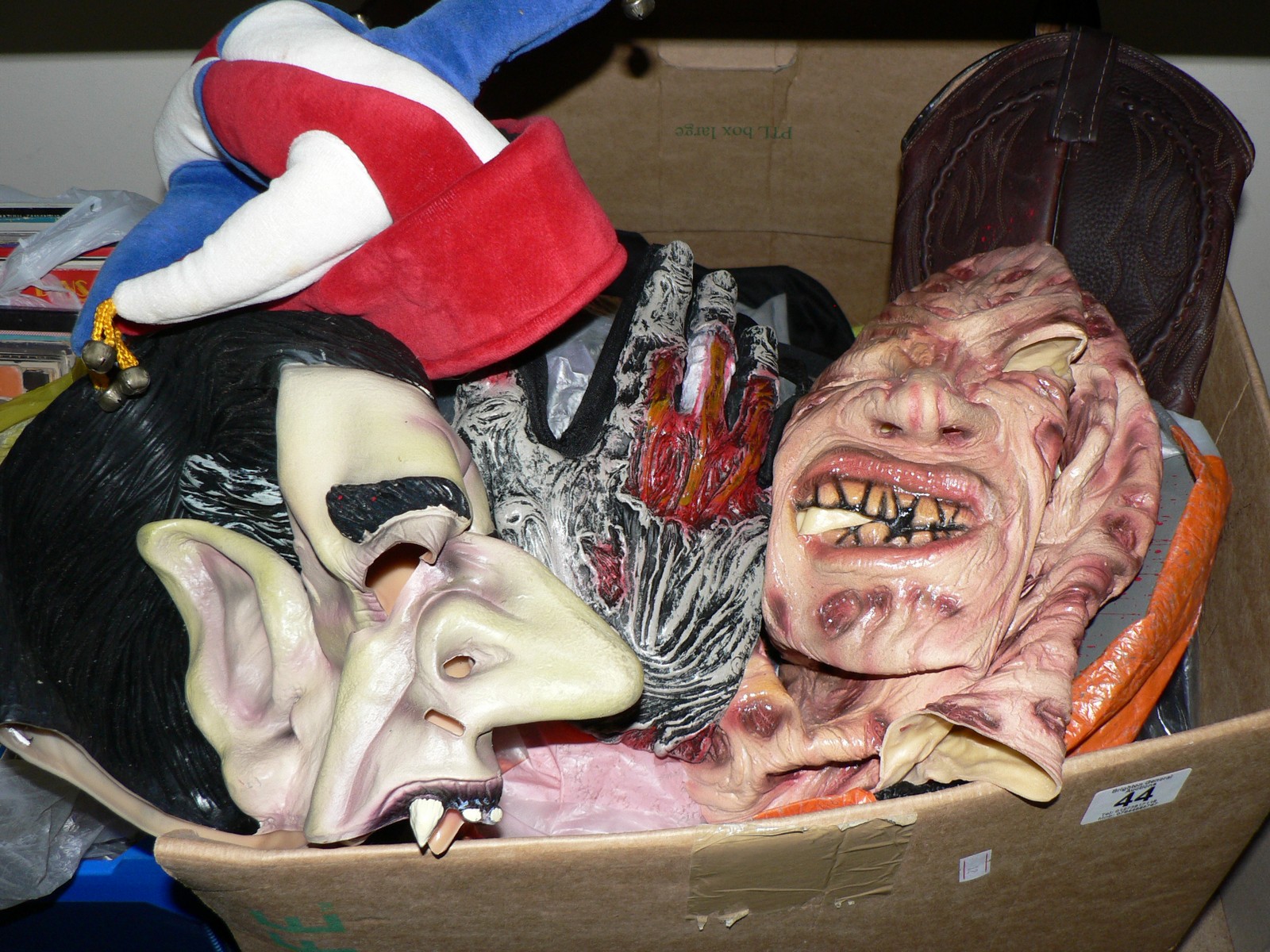 BOX OF DRESSING UP CLOTHES