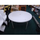 ROUND FOLD UP GARDEN TABLE