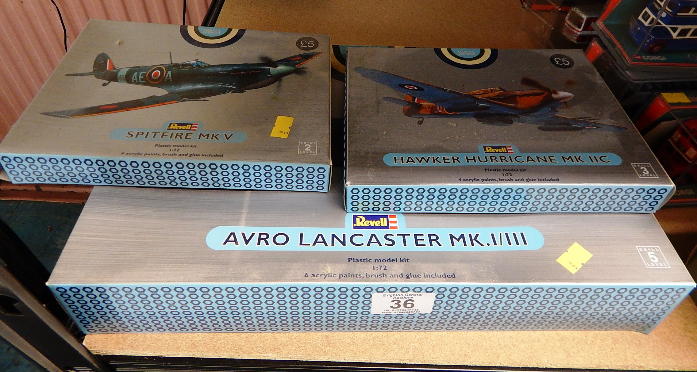 3 MODEL AREOPLANE KITS