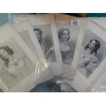 FOLDER OF VINTAGE BLACK & WHITE PRINTS