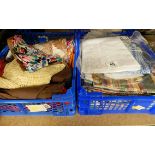 2 BOXES ASSORTED TEXTILES