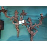 PAIR OF ORNATEWALL SCONCES