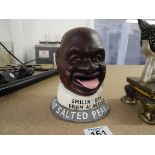 SAM THE PEANUT MAN CAST IRON MONEY BOX