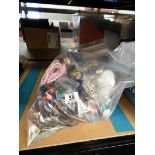 LARGE BAG OF COSTUME JEWELLRY