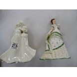 2 ROYAL WORCESTER FIGURES 1X A/F