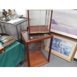 2 GLAZED DISPLAY CABINETS