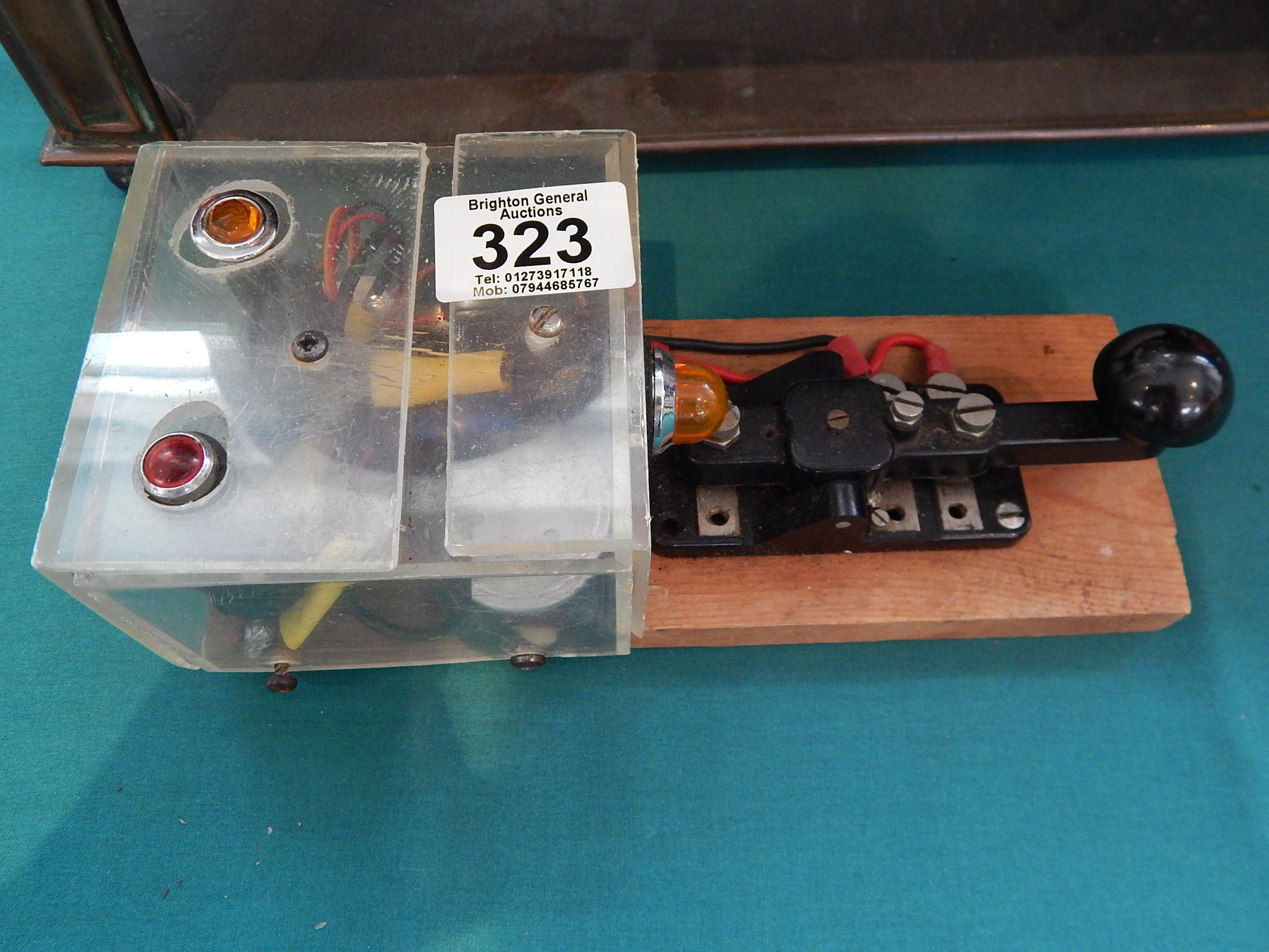 HOME MADE MORSE CODE MACHINE W/O!