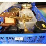 CRATE OF MIXED ITEMS INC 2 BRASS CONCORDES