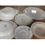 4 X L.N.E.R PLATES, 1 X L.N.E.R GLASS, WEDGWOOD B.R PLATE 7 L.N.E.R SAUCER