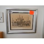 LOCAL PRINT OF BRIGHTON ROYAL PAVILION BY J MC LEOD