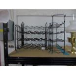 X 3 METAL WINE RACKS