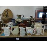 QUANTITY OF CHINA INC VINTAGE SADLER JUGS