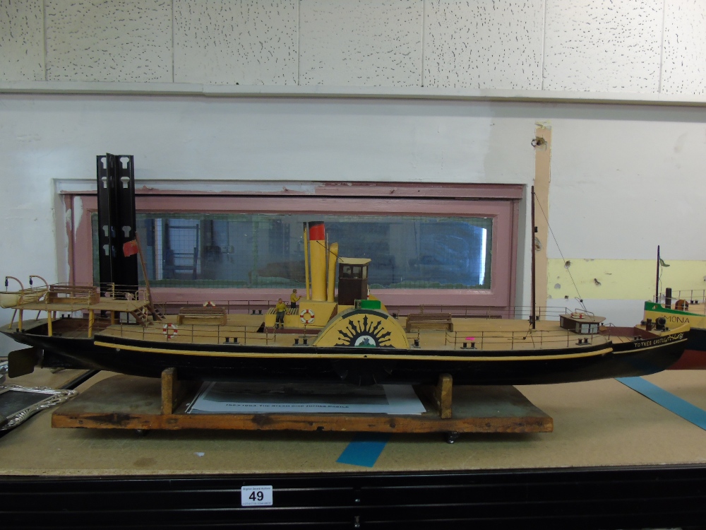 STEAM SHIP MODEL OF 'TOTNES CASTLE' - Image 2 of 2