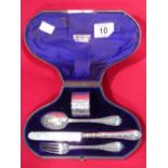 SOLID SILVER CUTLERY SET