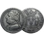 Louis XVIII. 5 Francs 1814 L. Bayonne.Gad.591. TB+ 40/80