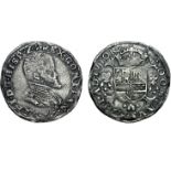 Espagne. Brabant. Philippe II. 1555 1598. Cinquièmed’Ecu 1572. Bruges. TB+/TB 60/120