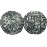 Espagne. Ferdinand et Isabel. 1469 1504.4 reales. Séville. Cal.211. Rare. TTB 70/140