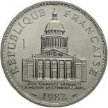 Ve République. Essai de la 100 Francs Pantheon1982. Argent. Gad.898. FDC 150/200