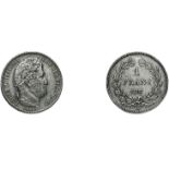 Louis Philippe. 1 Franc 1847 A. Gad.453.TTB + 50/100