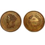 IIe République. Essai de 10 Centimes 1848.Paris. Par Boivin. Maz.1310. Rare. SPL 80/160