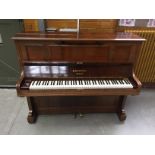 Bechstein C.1888 An upright piano in a rosewood polished case