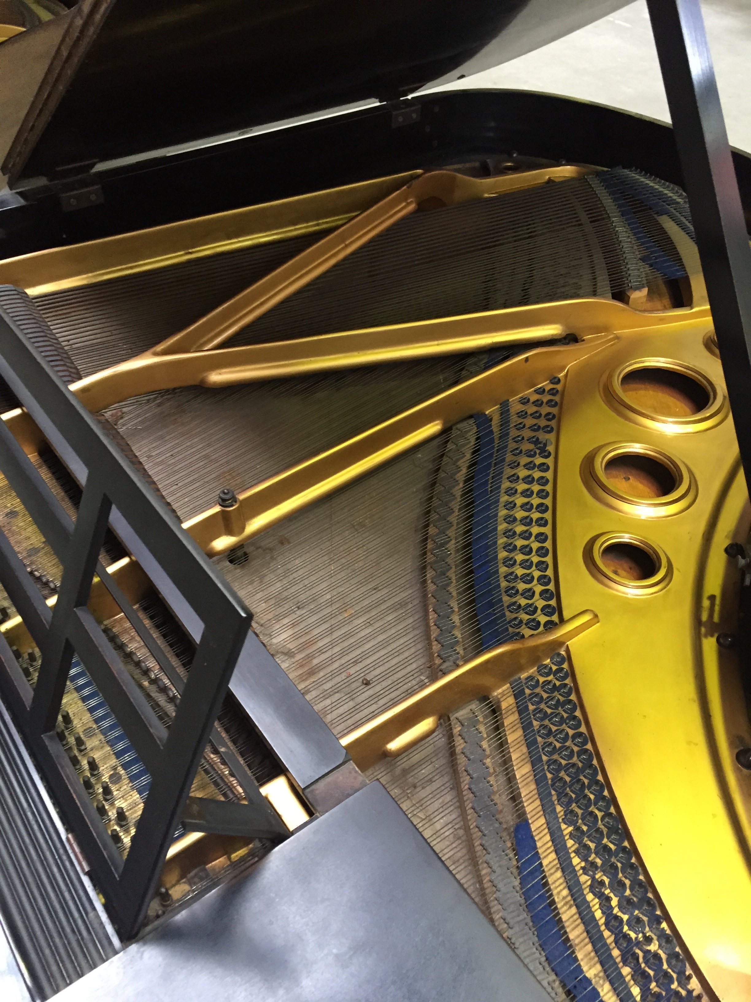 Bluthner C.1913 A 5ft 8 grand piano in an ebonised case raised on turned and fluted legs. - Image 2 of 2