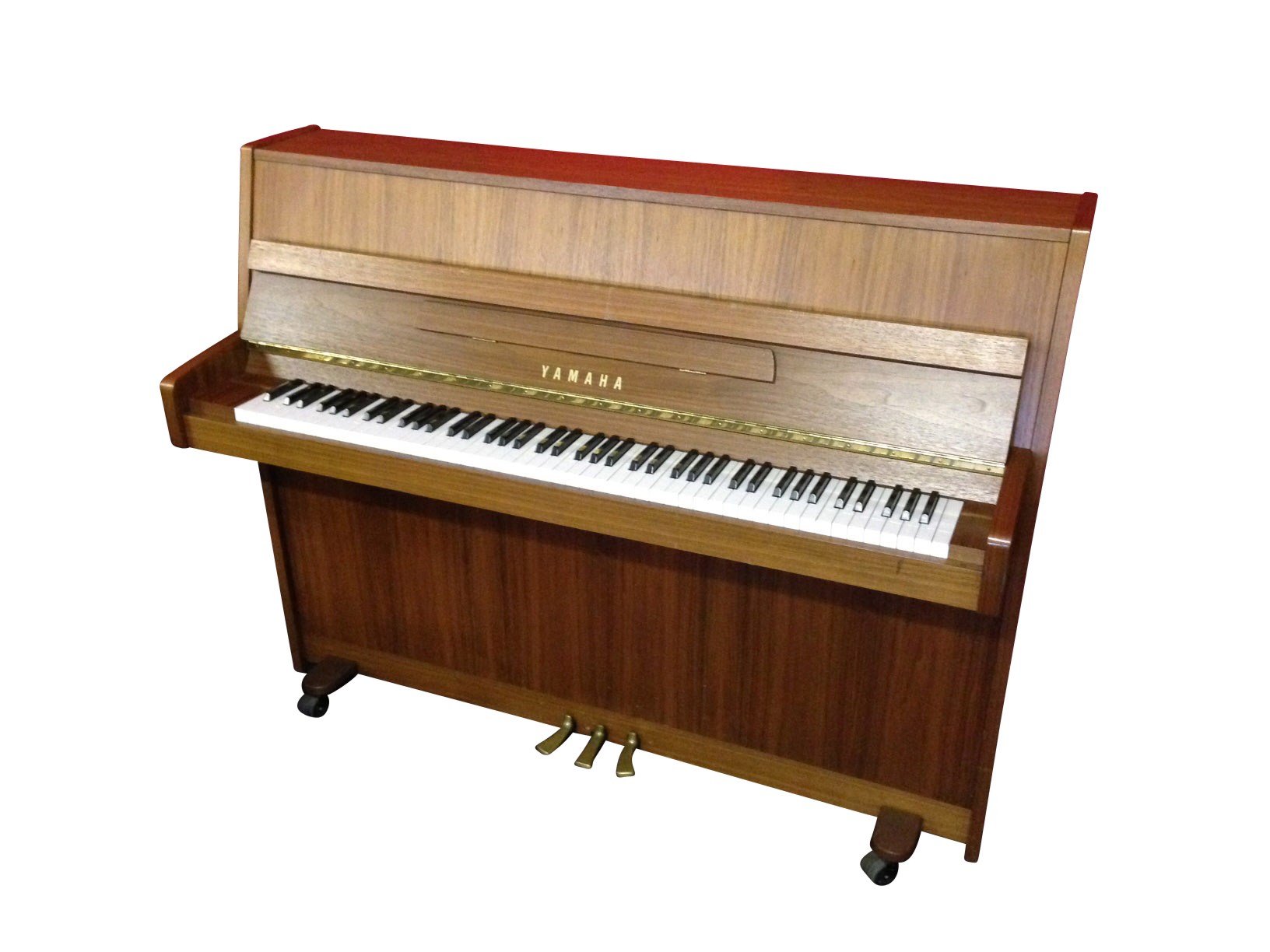 Yamaha     C.2006 A Model P114 upright piano in a teak satin case.