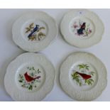 A set of eight Royal Cauldron bird patterned plates designed by Henry A. Pausch (8)