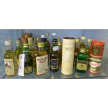 A collection of various whisky, spirit and liqueur miniatures (32)