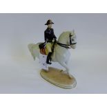 Austrian porcelain equestrian figure group 'Hofburg Wien' stamped Augarten Wien, Austria to back,