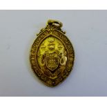 Silver gilt 'Merchant Company Golf Club' medal with hallmarks for Wilson & Sharp, Edinburgh 1967,