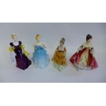 Three Royal Doulton china figures to include Southern Belle HN2229, Loretta HN2337 and Enchantment